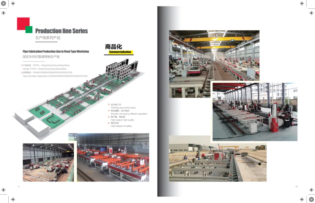 Stationary High Speed Pipe End Beveling Machine in Workshop