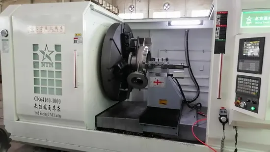 Китайский профессиональный горизонтальный токарный станок для обработки как HDPE, так и металлических фланцев